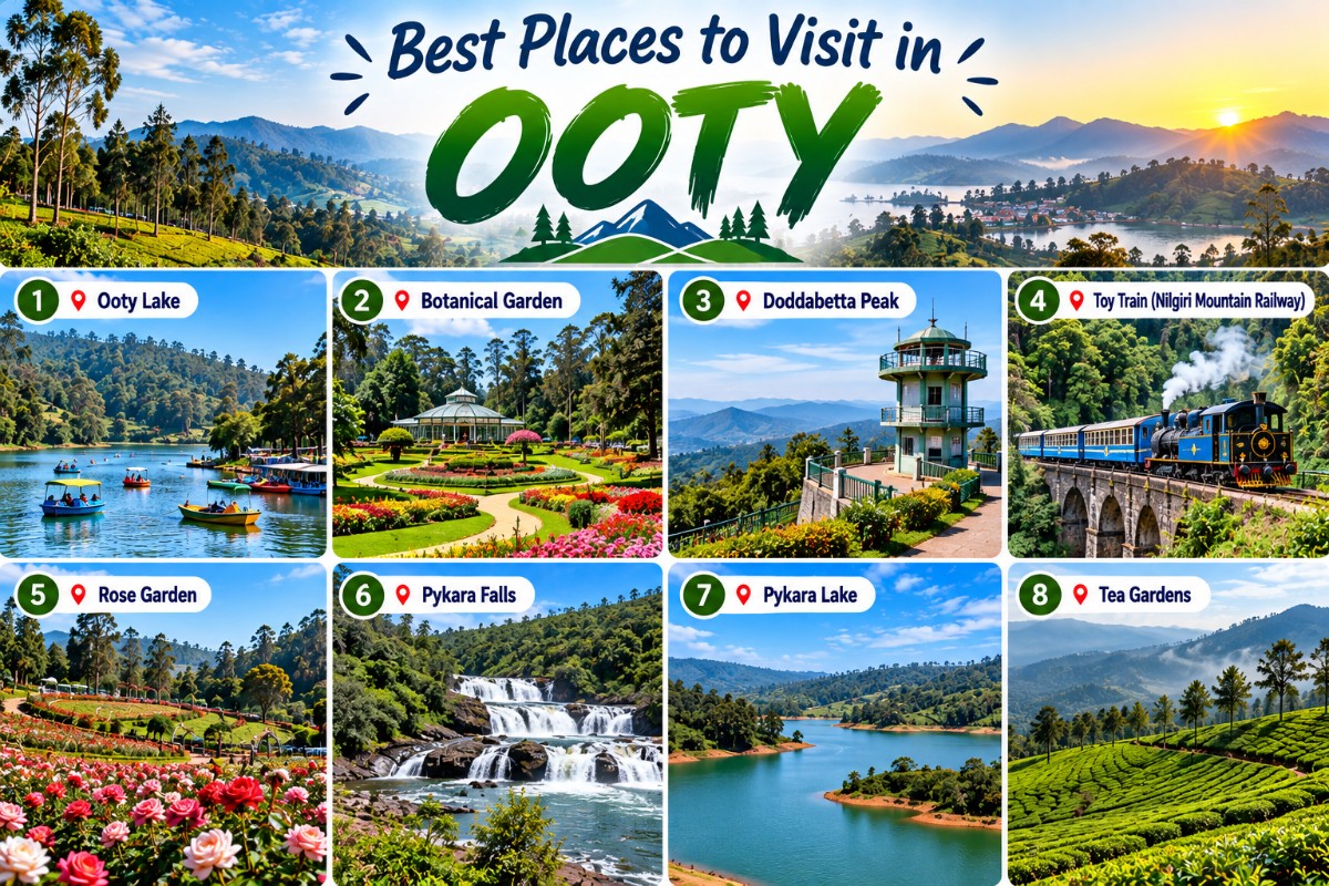 Best Places to Visit in Ooty