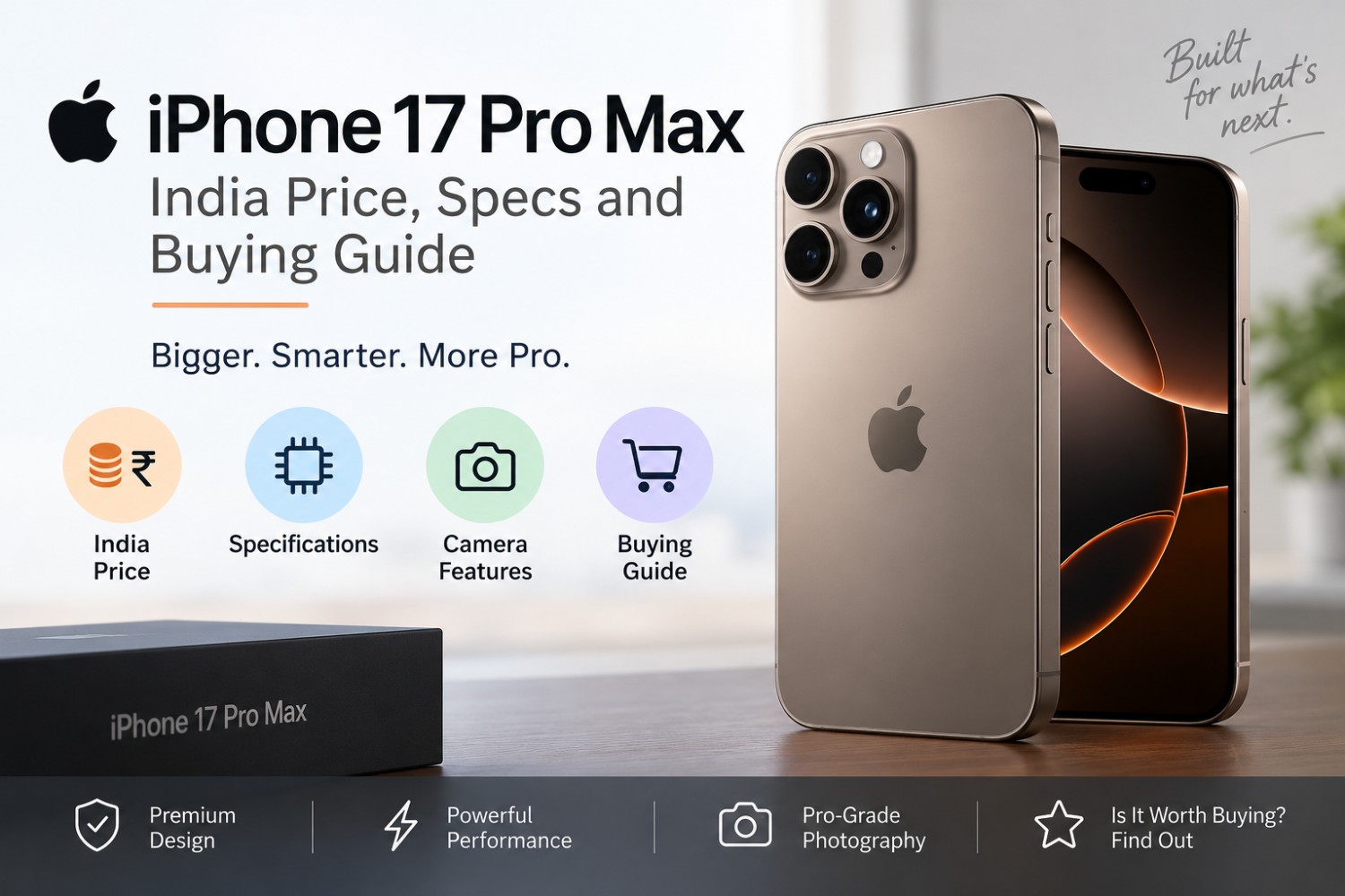 Apple iPhone 17 Pro Max: India Price, Specs & Buying Guide